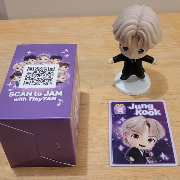 BTS Boys Jung Kook Tiny Tan 2025 McDonalds Happy Meal Toy Limited Edition - Picture 7 of 7